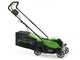 Greenworks GD24LM33 24 V Battery-powered Electric Lawn Mower - 33 cm - 4Ah Battery