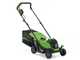 Greenworks GD24LM33 24 V Battery-powered Electric Lawn Mower - 33 cm - 4Ah Battery