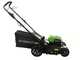 Greenworks GD48LM46 48V Battery-powered Electric Lawn Mower - 46 cm Cutting Width - BATTERY AND BATTERY CHARGER NOT INCLUDED