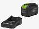 Greenworks GD48LM46SP 48V Battery-powered Electric Lawn Mower + Free 48V 2Ah battery - 46 cm Cutting Width