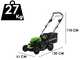 Greenworks GD48LM46SP 48V Battery-powered Electric Lawn Mower + Free 48V 2Ah battery - 46 cm Cutting Width