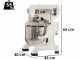 FIMAR EASYLINE B10K - Professional planetary mixer - 10 litre STAINLESS STEEL bowl