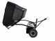 Tow behind sweeper for ride on mowers - with collector