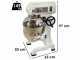 FIMAR EASYLINE B40K - Professional planetary mixer - Three-phase - Stainless steel bowl 40 litres