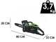 Greenworks GD48CS36 - 48V Electric Chainsaw - 36 cm Blade - WITHOUT BATTERY AND CHARGER