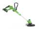 Greenworks G24LT28 - Battery-powered Edge Trimmer - 24V 4Ah