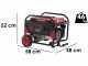 Mosa GE 3900 - 3.3 kW Wheeled Petrol Power Generator - DC 3 kW Single-phase