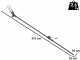 Aima Twist Standard Battery-powered Electric Olive Harvester 210-310 cm - Aluminium Pole + Extension Pole