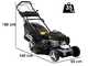 BullMach ACHILLE 51 E Self-propelled Lawn Mower with Electric Start - 4 in 1 - 224 cc Petrol Engine