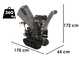 Wortex Tiger D420/120L - Petrol wood chipper with crawler base - Loncin D420 engine