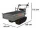 Wortex SFL 300 Tracked Power Barrow - Extendable body with 300 Kg load capacity