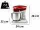 G3 FERRARI Pasta Maker DELUXE Red - Planetary dough mixer - 1200 Watts