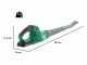 RIBIMEX PRBAT20-SSB Battery-powered Leaf Blower - 20 V - 2Ah - WITHOUT BATTERY AND CHARGER