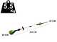 Greenworks G60PHT51 60 V Battery-powered Hedge Trimmer on Extension Pole - 60 V 2Ah Battery
