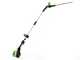 Greenworks G60PHT51 60 V Battery-powered Hedge Trimmer on Extension Pole - 60 V 2Ah Battery