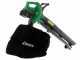 RIBIMEX PRBAT20-ASBSB Battery-powered Leaf Blower - Garden Vacuum 40 V - WITHOUT BATTERY AND CHARGER