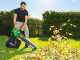 RIBIMEX PRBAT20-ASBSB Battery-powered Leaf Blower - Garden Vacuum 40 V - 2 Batteries 20 V 4Ah