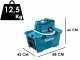 Makita DHW080ZK Battery-powered Pressure Washer with tank - 2x 18V 5Ah