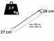 Lisam Oliwatt 2 Electric Battery-powered Olive Harvester - With Nylon prongs - Telescopic Pole