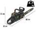 Batavia - 2x 18V 2Ah Battery-powered Electric Cutting Chainsaw - 38 cm Blade