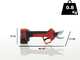 Attila ATF 17.25 LI Electric Pruning Shears - 2 BATTERIES INCLUDED - 16.8 V 2.0Ah