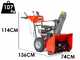 Snapper M1527SE - Petrol Snowplough - B&amp;S 1450 Snow