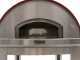 Fontana Mangiafuoco Rosso - Outdoor Wood-fired Oven with Cart