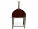 Fontana Mangiafuoco Rosso - Outdoor Wood-fired Oven with Cart