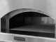Fontana Mangiafuoco INOX - Outdoor Wood-fired Oven with Cart