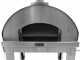 Fontana Mangiafuoco INOX - Outdoor Wood-fired Oven with Cart