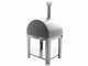 Fontana Mangiafuoco INOX - Outdoor Wood-fired Oven with Cart