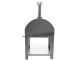 Fontana Mangiafuoco INOX - Outdoor Wood-fired Oven with Cart