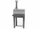 Fontana Mangiafuoco INOX - Outdoor Wood-fired Oven with Cart