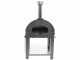 Fontana Mangiafuoco INOX - Outdoor Wood-fired Oven with Cart