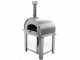 Fontana Mangiafuoco INOX - Outdoor Wood-fired Oven with Cart