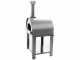 Fontana Mangiafuoco INOX - Outdoor Wood-fired Oven with Cart