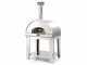 Fontana Mangiafuoco INOX - Outdoor Wood-fired Oven with Cart
