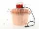 NuovaFac Cuoca Automatica - Hammered Copper Electric Polenta Pot with 9L Round Base  - 5W