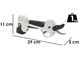 Castellari Ryno 50 Electric Pruning Shears - 2x 14.4 V - 2.5Ah