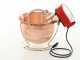 NuovaFac Cuoca Automatica - Smooth Copper Electric Polenta Pot with 4L Round Base - 5W