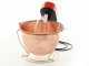 NuovaFac Cuoca Automatica - Smooth Copper Electric Polenta Pot with 4L Round Base - 5W