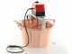 NuovaFac Cuoca Automatica - Hammered Copper Electric Polenta Pot with 9 L Flat Base - 24W