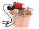 NuovaFac Cuoca Automatica - Hammered Copper Electric Polenta Pot with 4 L Flat Base - 5W