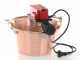 NuovaFac Cuoca Automatica - Hammered Copper Electric Polenta Pot with 4 L Flat Base - 5W