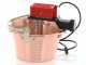 NuovaFac Cuoca Automatica - Hammered Copper Electric Polenta Pot with 4 L Flat Base - 5W