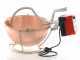 NuovaFac Cuoca Automatica - Smooth Copper Electric Polenta Pot with 6L Round Base - 24W
