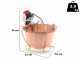 NuovaFac Cuoca Automatica - Smooth Copper Electric Polenta Pot with 9L Round Base - 24W
