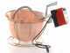 NuovaFac Cuoca Automatica - Smooth Copper Electric Polenta Pot with 9L Round Base - 24W