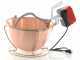 NuovaFac Cuoca Automatica - Smooth Copper Electric Polenta Pot with 9L Round Base - 24W
