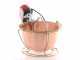 NuovaFac Cuoca Automatica - Smooth Copper Electric Polenta Pot with 9L Round Base - 24W
